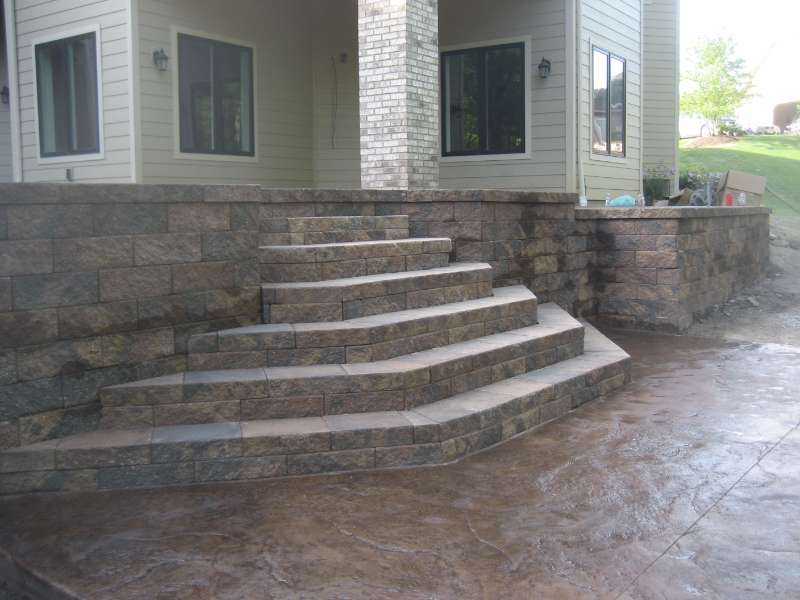 Patio Steps with Unilock